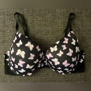 PINK Butterfly push up bra